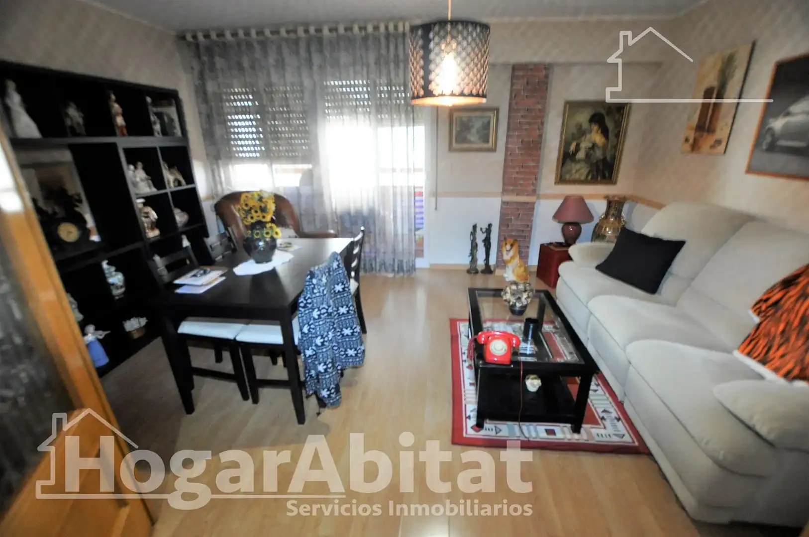 Sala de estar de Piso en venta en  Valencia Capital con Aire acondicionado, Parquet y Balcón