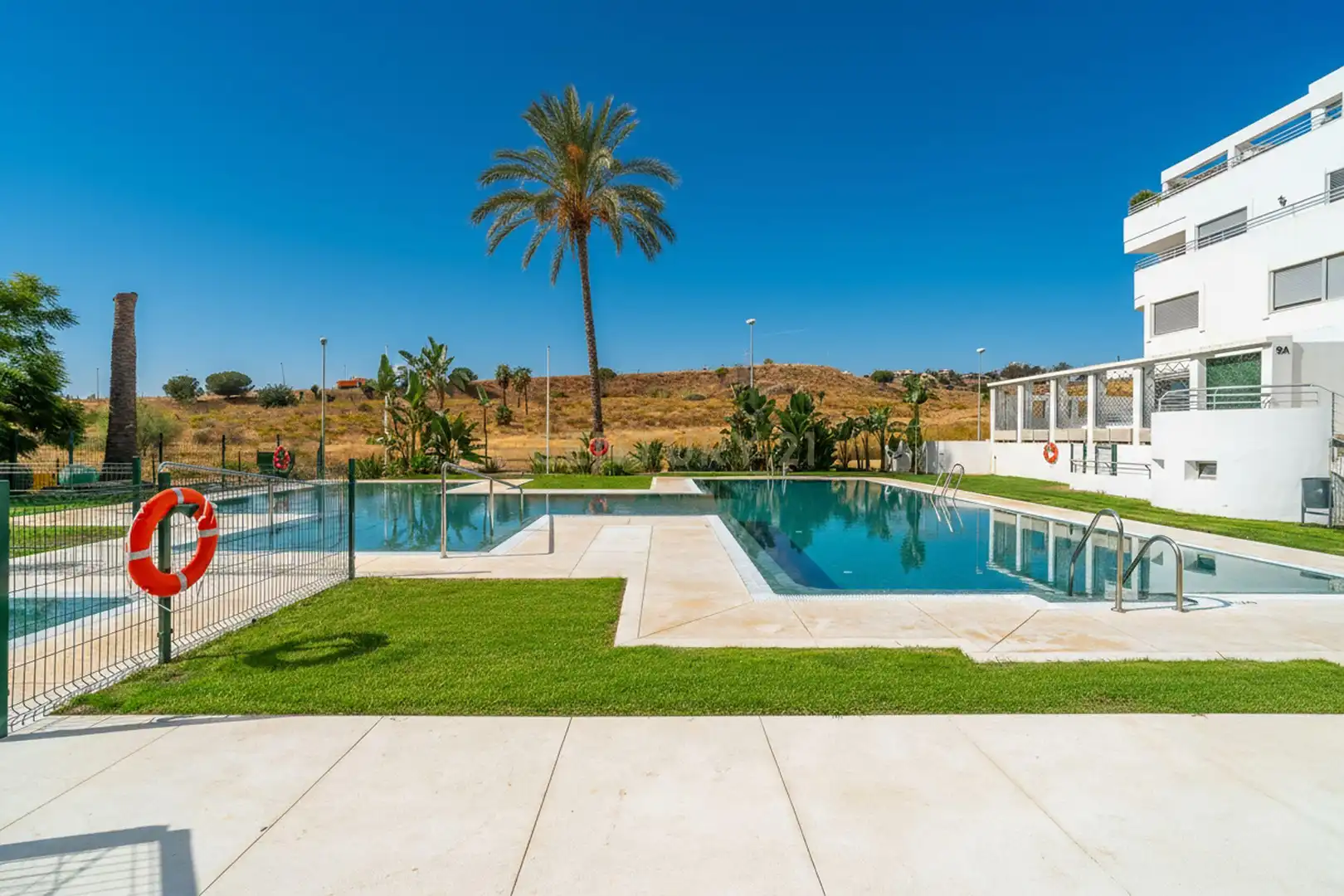 Piscina de Apartamento en venta en Mijas con Aire acondicionado, Jardín privado y Trastero