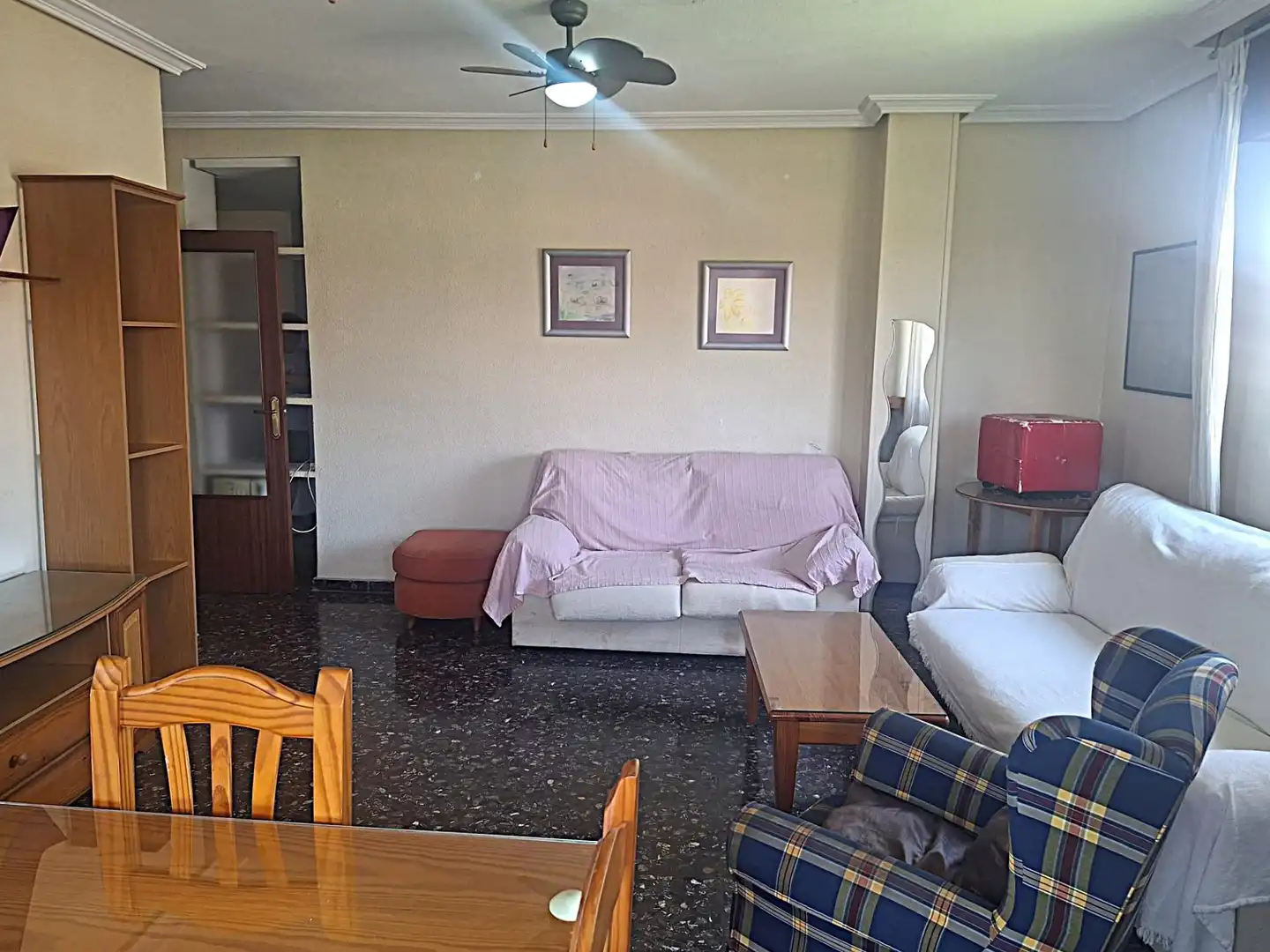 Living room of Flat for rent in Murcia  with Furnished and Balcony