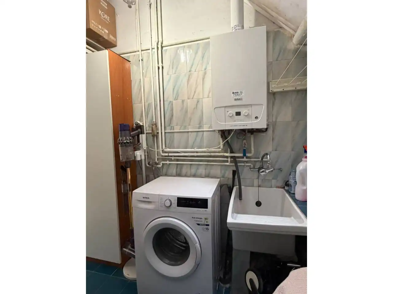 Badezimmer von Wohnung zum Verkauf in Terrassa mit Klimaanlage und Heizung