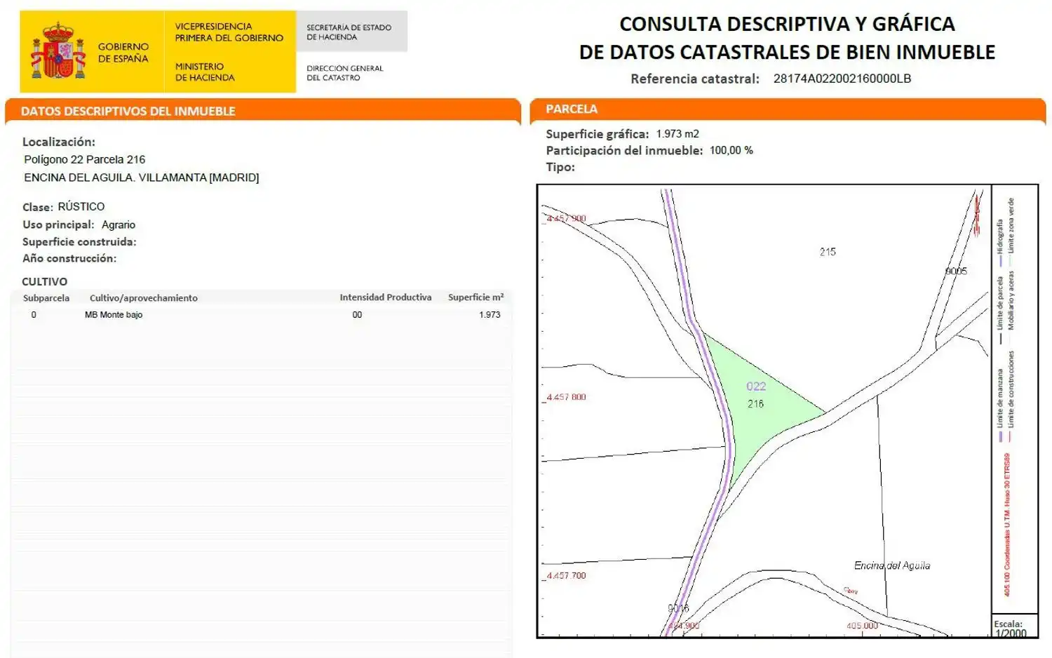 Terreno en venta en Villamanta