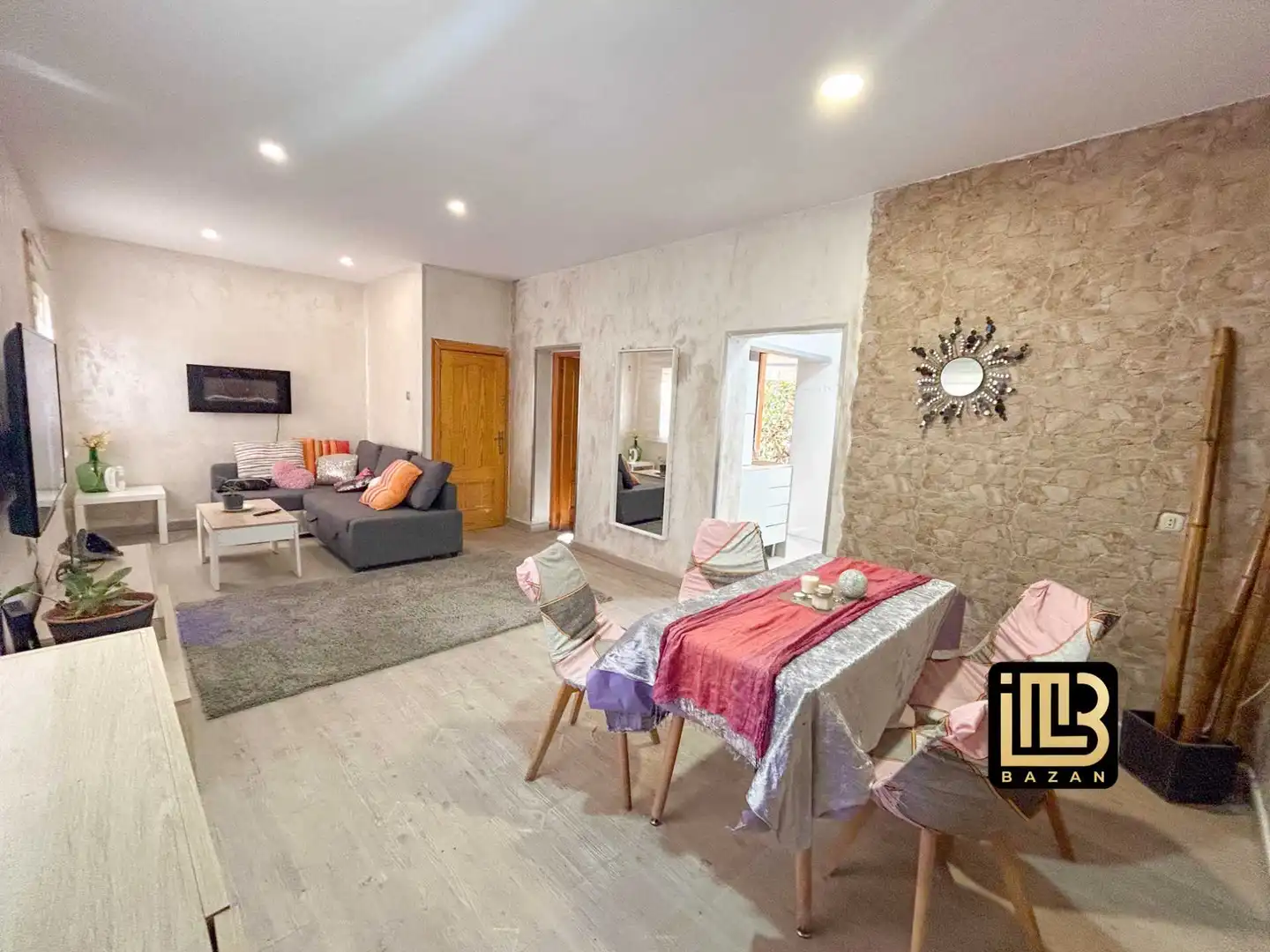 Living room of Flat for sale in Málaga  with Air Conditioner, Terrace and Furnished