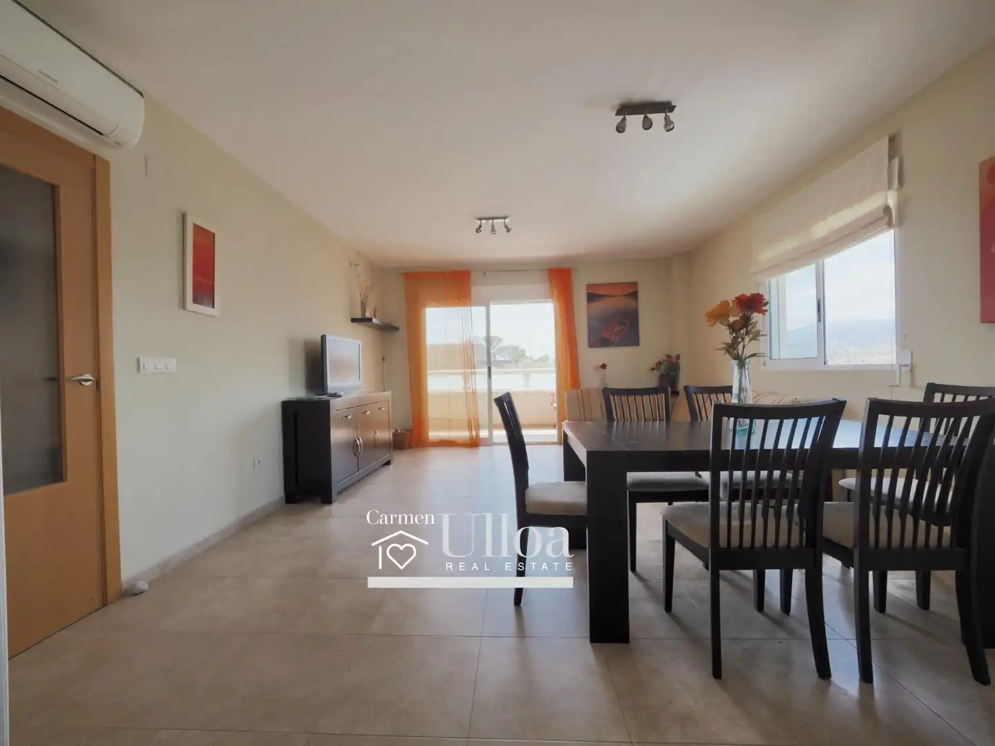 Sala de estar de Apartamento en venta en Villajoyosa / La Vila Joiosa con Aire acondicionado, Jardín privado y Terraza