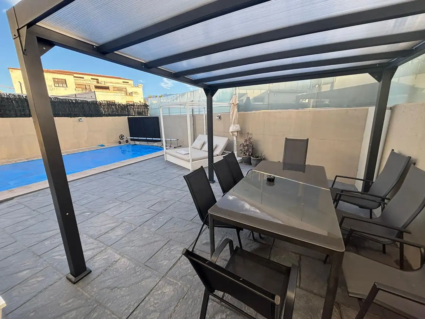 Terrassa de Casa o xalet de lloguer en San Miguel de Abona amb Aire condicionat, Jardí privat i Terrassa