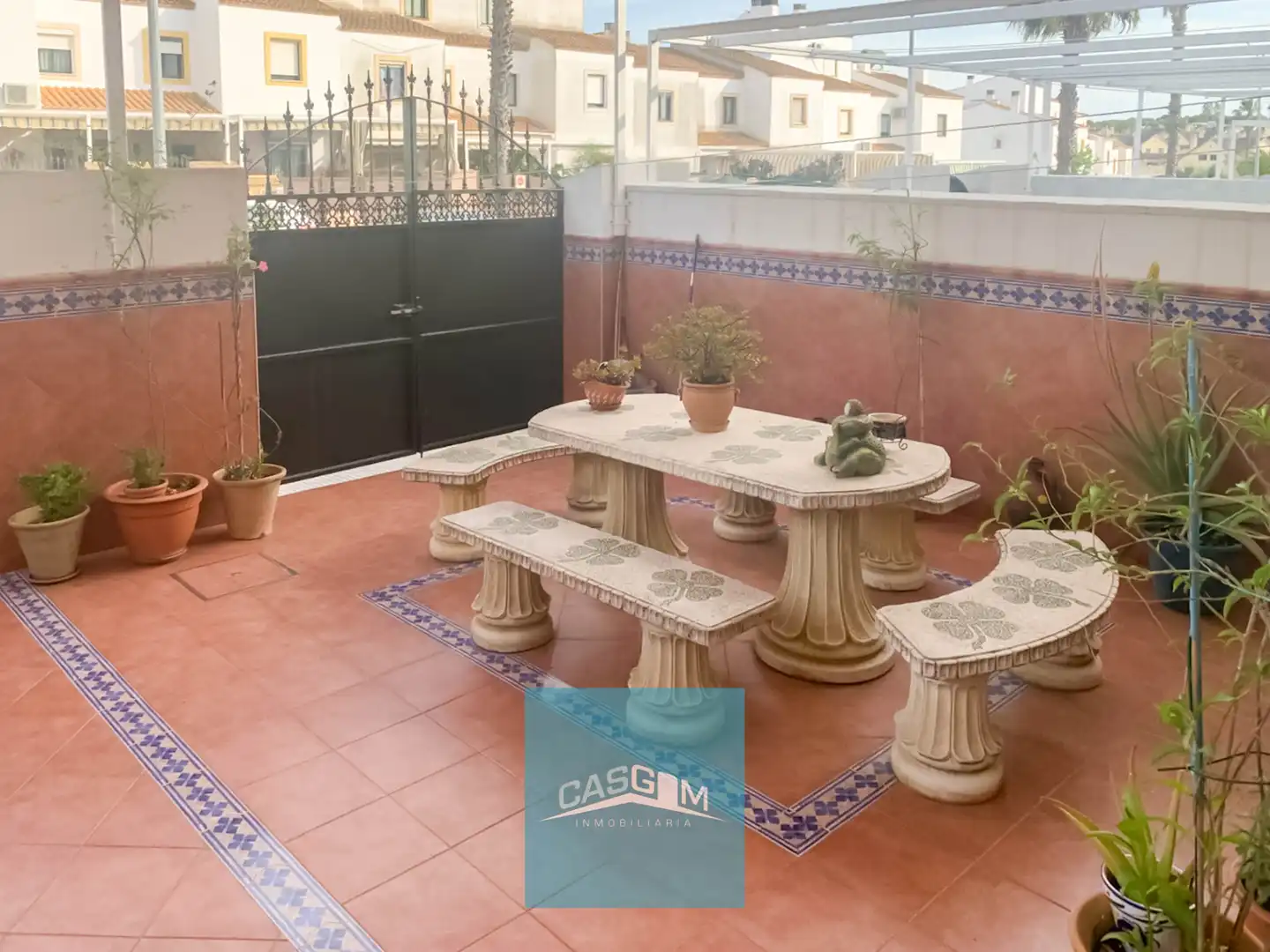 Terrassa de Casa adosada en venda en Aljaraque amb Aire condicionat, Terrassa i Forn