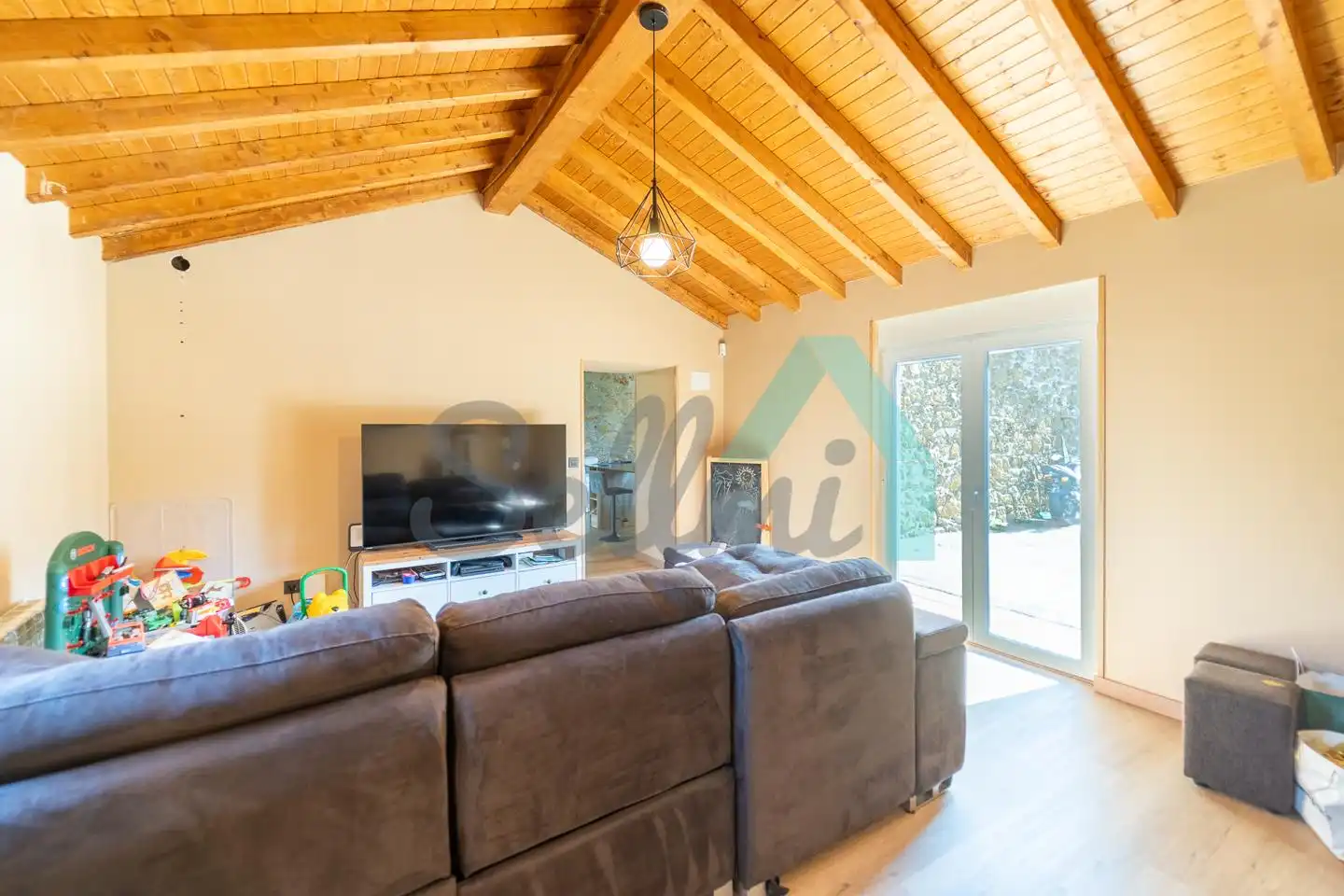 Living room of Houses for sale in Siero  with Heating, Private garden and Terrace
