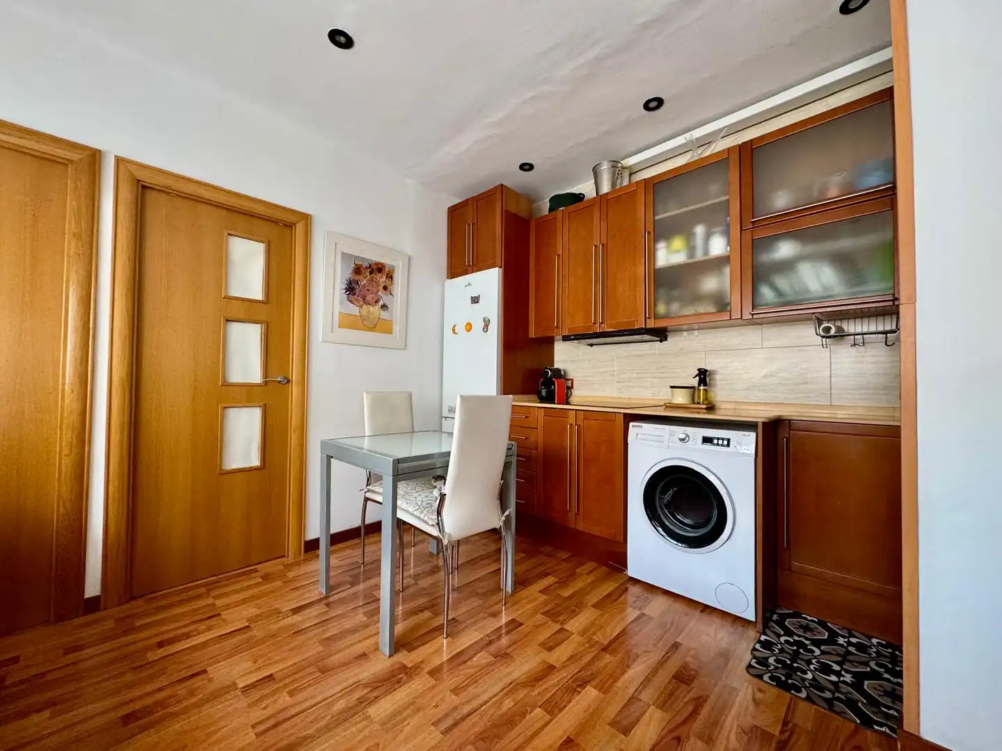 Küche von Wohnung zur Miete in Palamós mit Klimaanlage, Terrasse und Möbliert