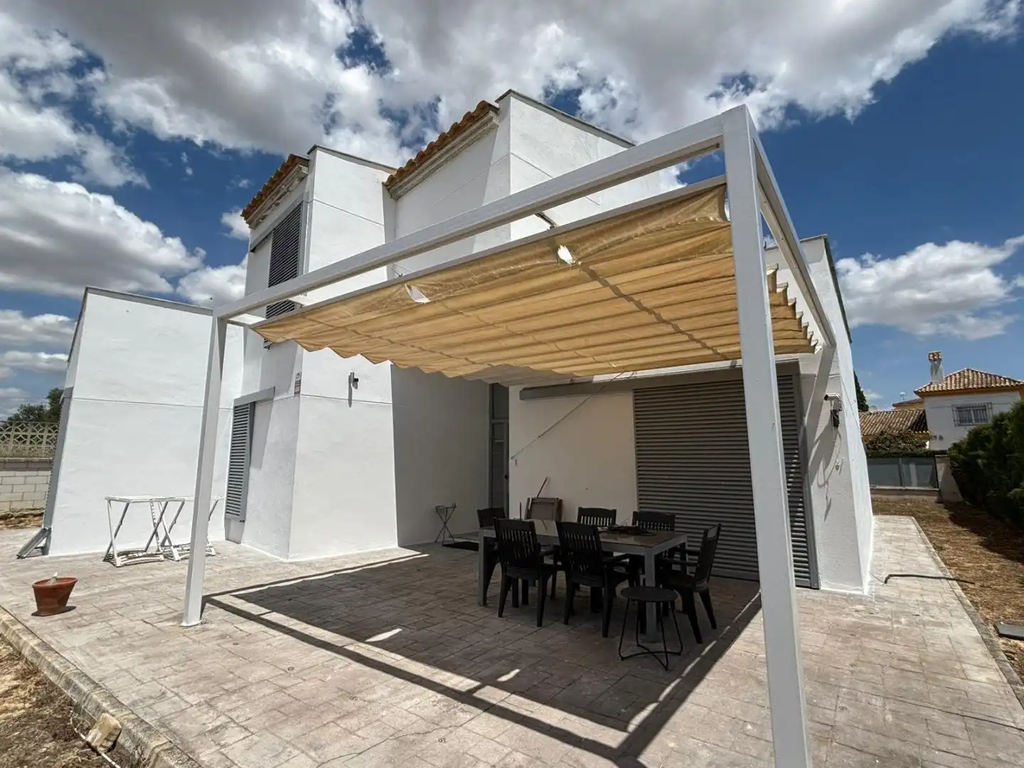 Terrassa de Casa o xalet en venda en Bormujos amb Aire condicionat, Calefacció i Jardí privat