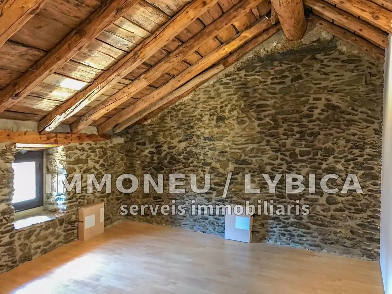 Sala de estar de Finca rústica en venta en Ger con Calefacción, Jardín privado y Parquet
