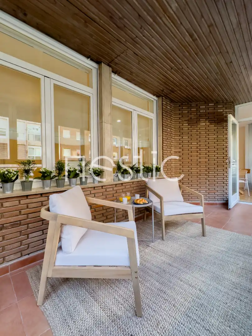 Terrasse von Wohnungen zur Miete in Madrid mit Klimaanlage, Heizung und Möbliert
