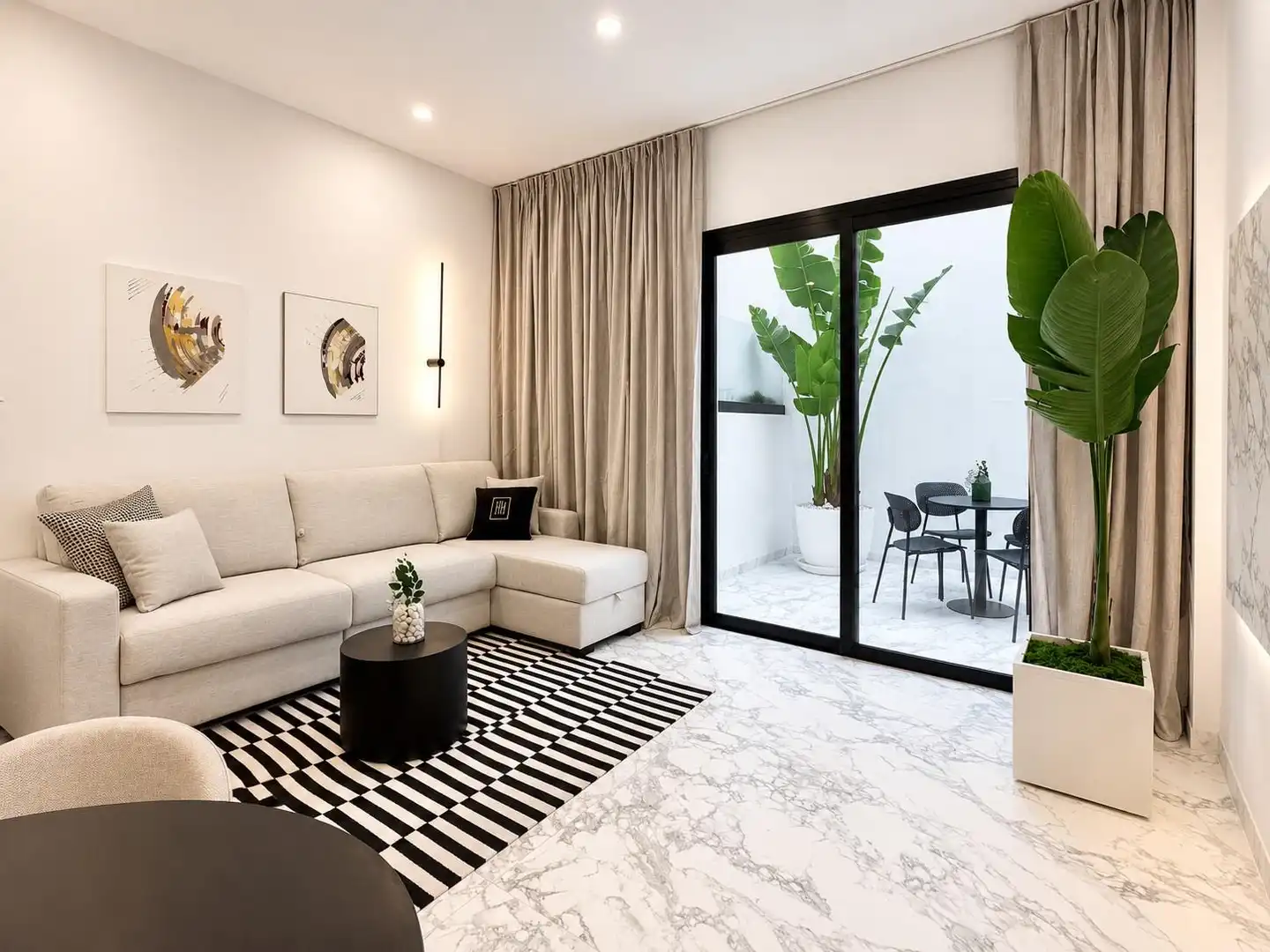 Sala de estar de Apartamento en venta en Granadilla de Abona con Aire acondicionado, Terraza y Amueblado