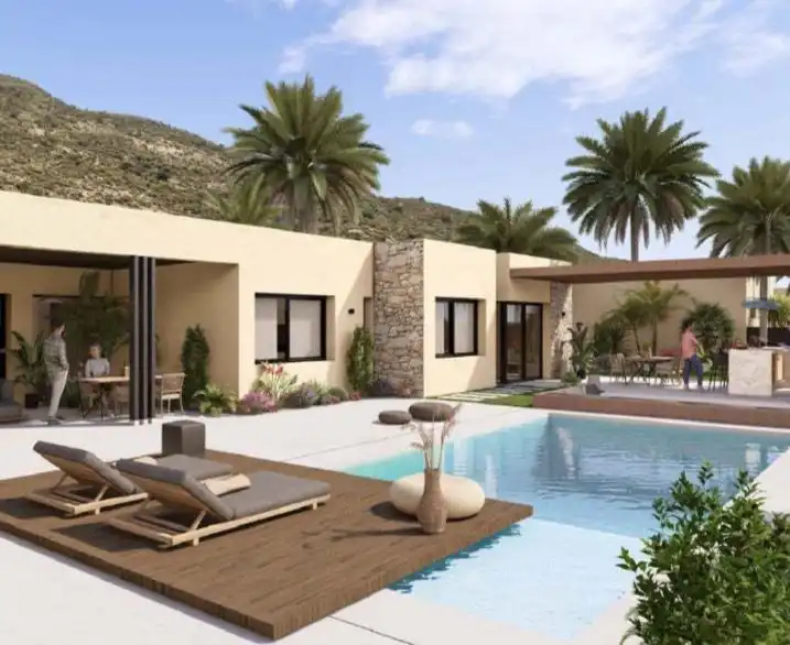 Vista exterior de Casa o xalet en venda en Murcia amb Aire condicionat, Jardí privat i Terrassa