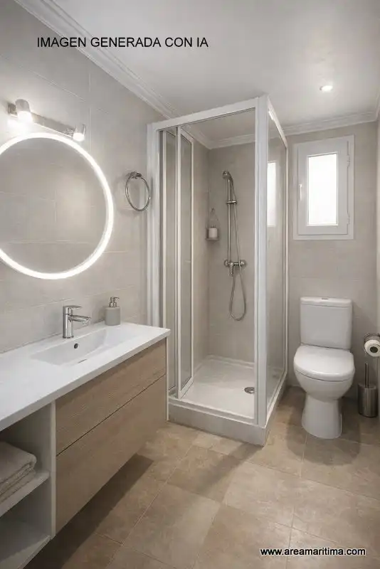 Baño de Apartamento en venta en Valencia con Amueblado, Horno y Lavadora