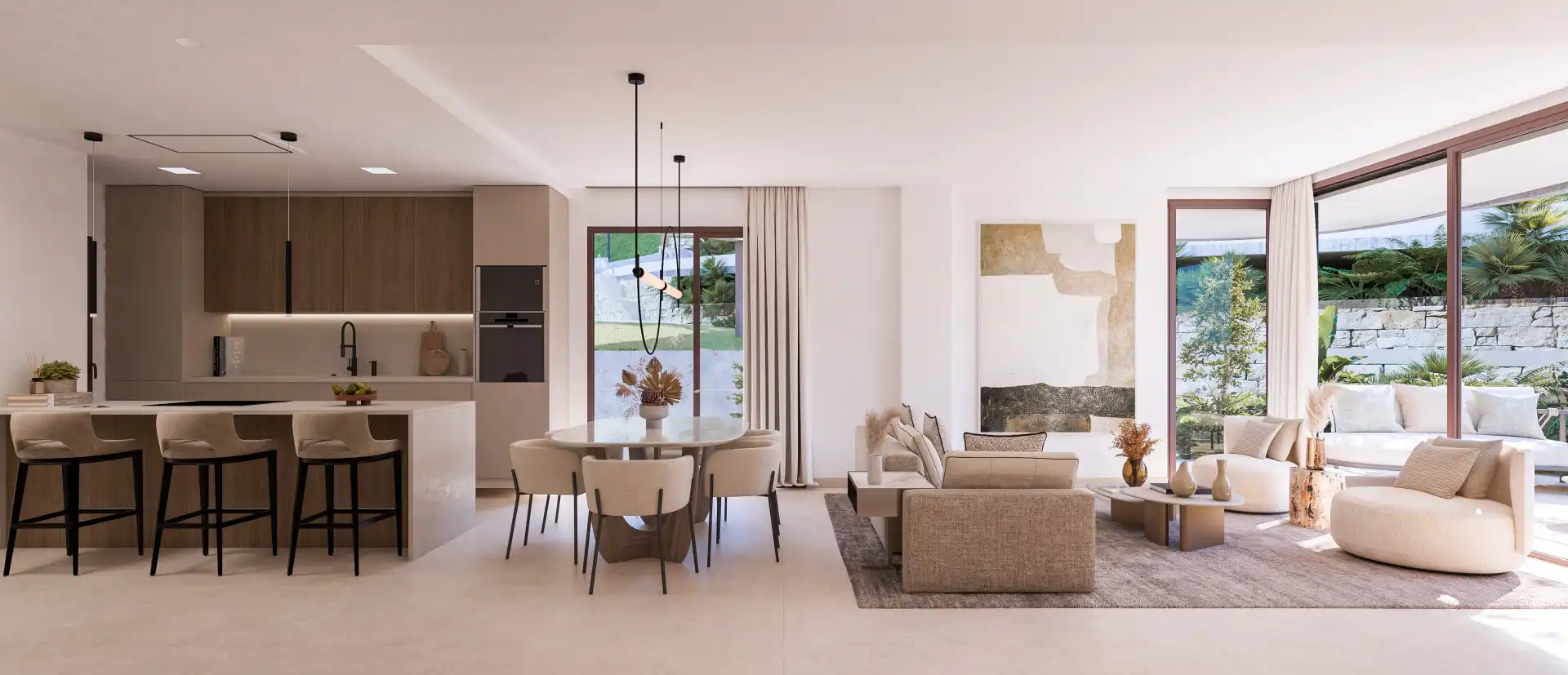 Living room of Attic for sale in Marbella  with Air Conditioner, Heating and Terrace