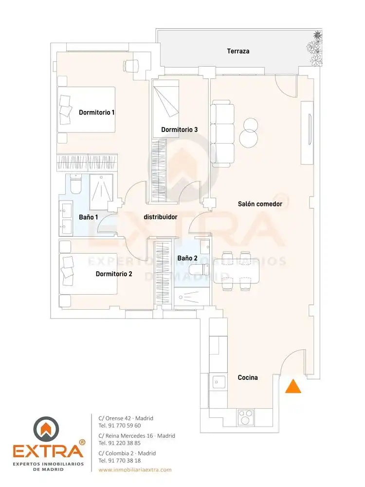 Piso en venta en Madrid con Aire acondicionado, Calefacción y Terraza