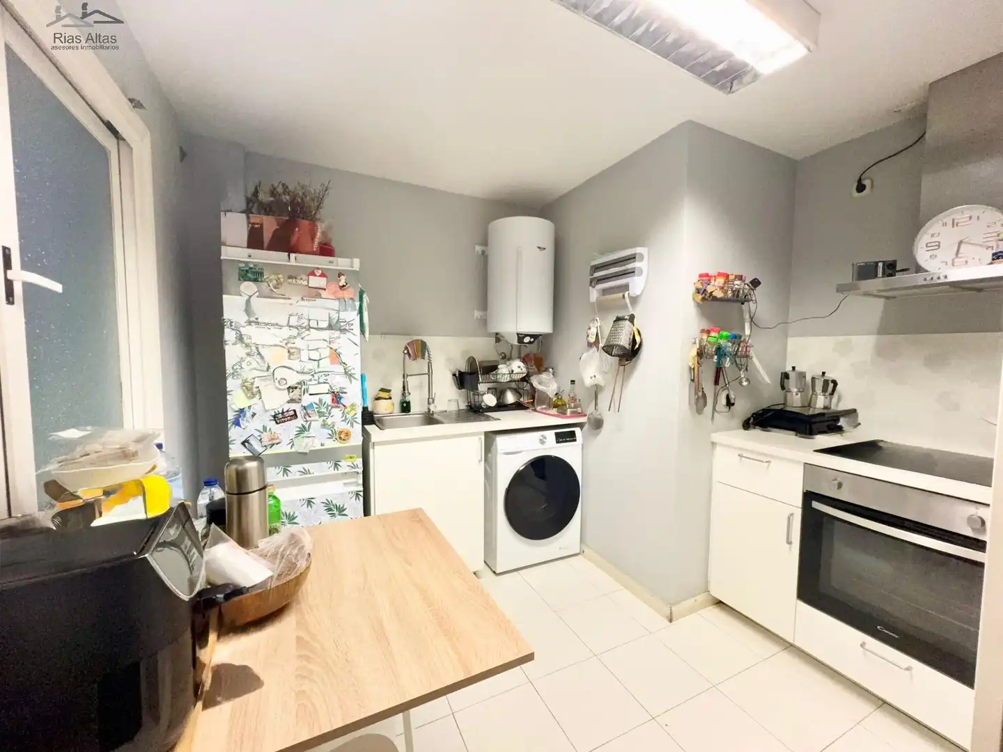 Kitchen of Flat for sale in A Coruña Capital   with Heating, Parquet flooring and Terrace
