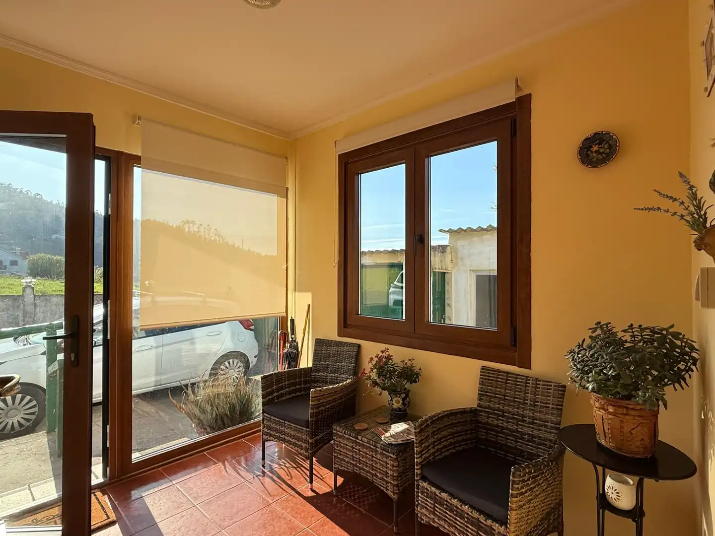Balcony of Houses for rent in Ferrol  with Private garden, Terrace and Furnished
