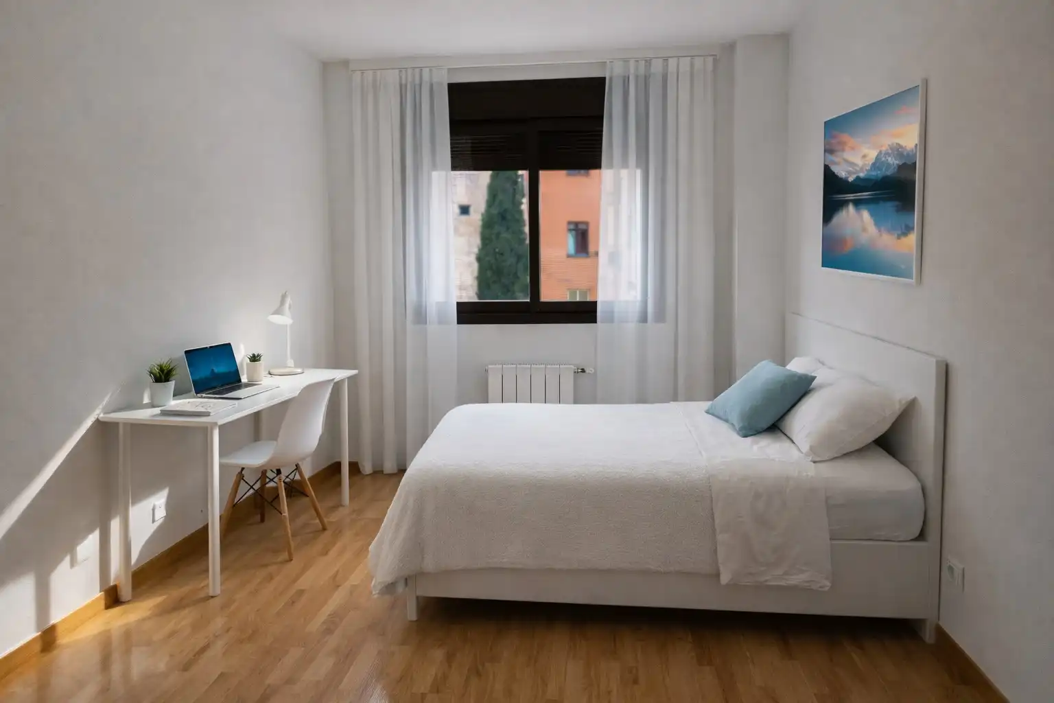 Schlafzimmer von Wohnung zum Verkauf in Madrid mit Klimaanlage, Heizung und Parkett