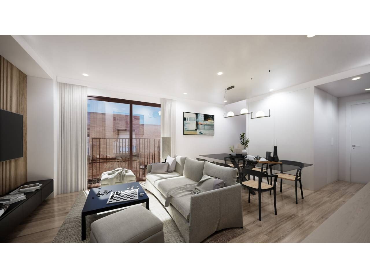 Wohnzimmer von Maisonette zum Verkauf in Terrassa mit Klimaanlage, Heizung und Parkett