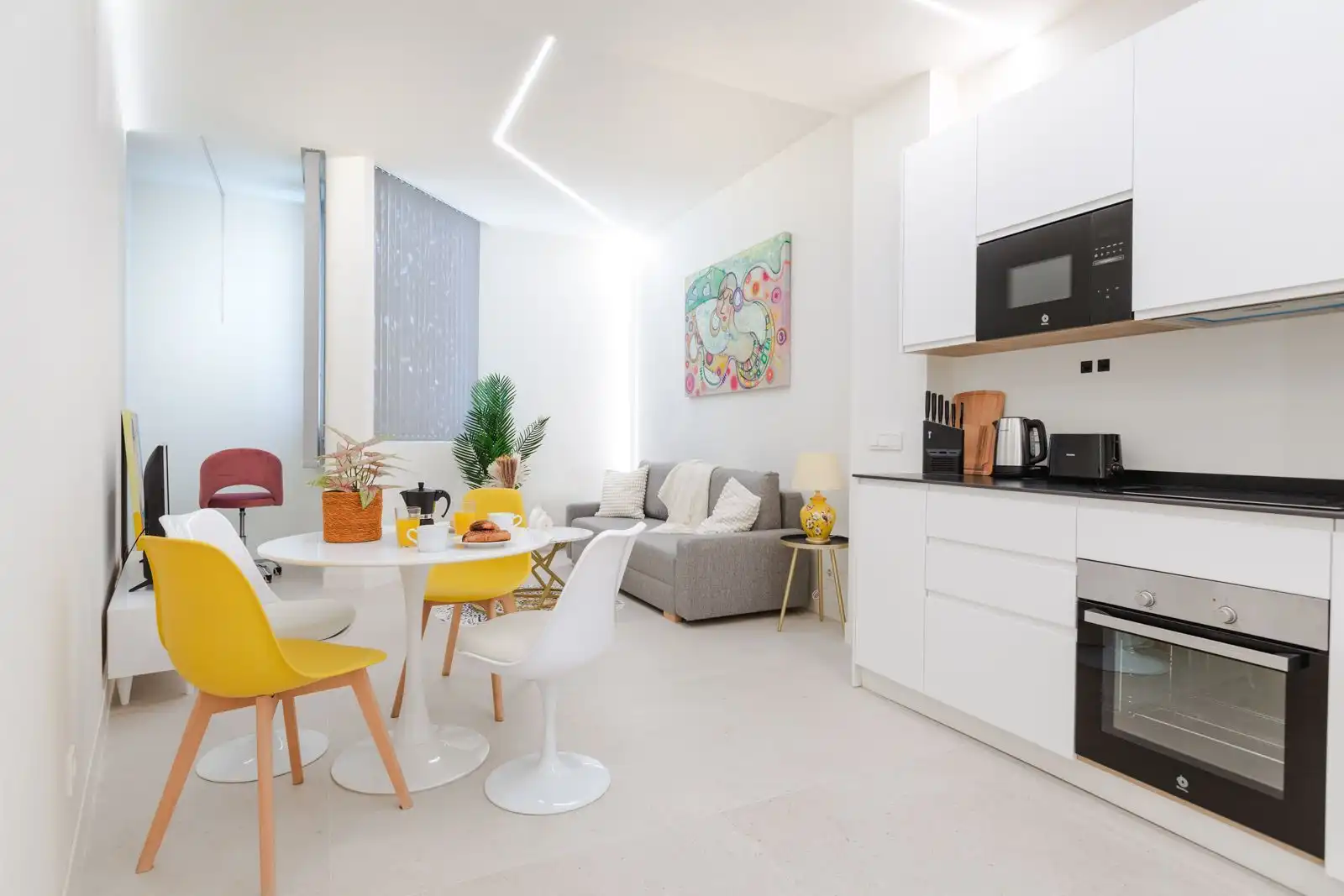 Wohnzimmer von Wohnung zum Verkauf in Málaga mit Klimaanlage, Heizung und Möbliert