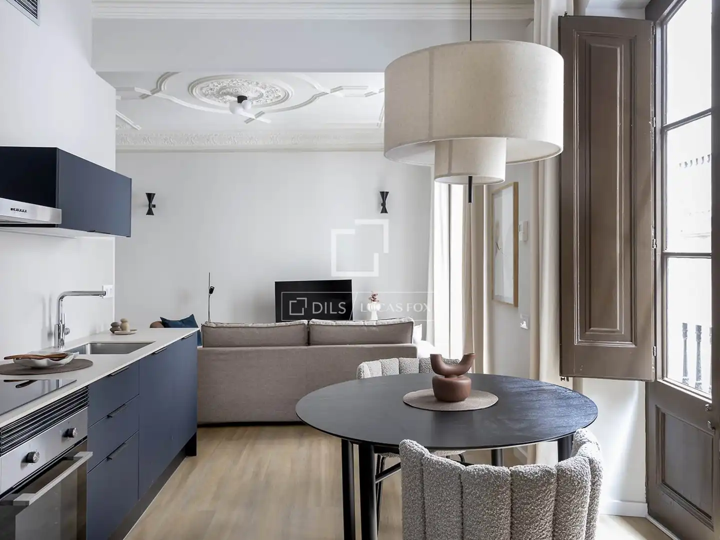 Sala de estar de Piso en venta en Barcelona con Aire acondicionado, Calefacción y Parquet