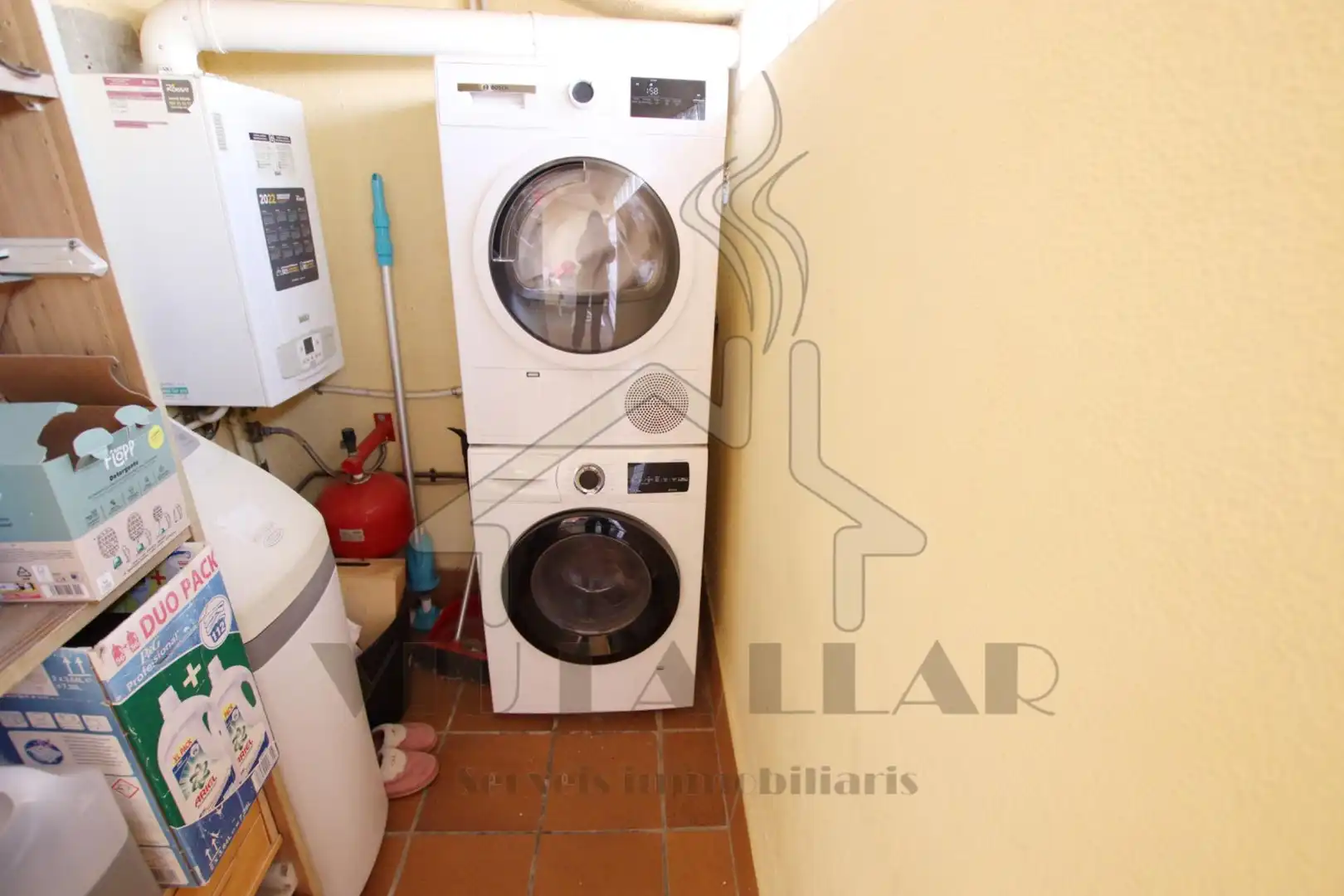 Kitchen of Duplexes for sale in Mataró  with Air Conditioner, Terrace and Storage room