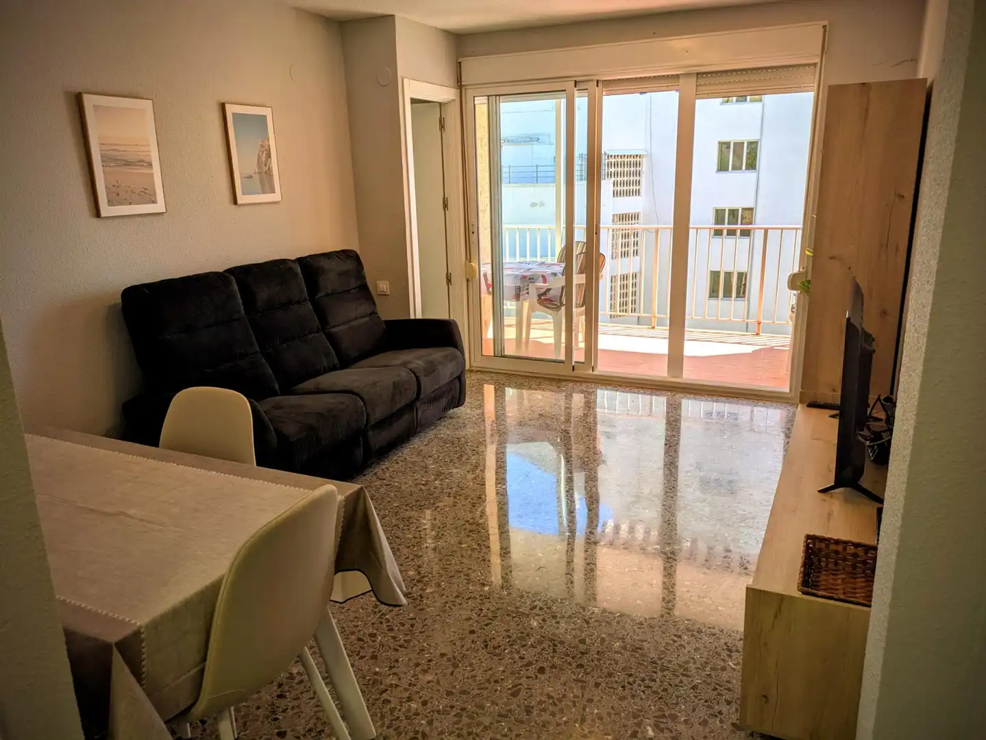 Living room of Apartments for rent in Cullera  with Furnished, Balcony and Community pool