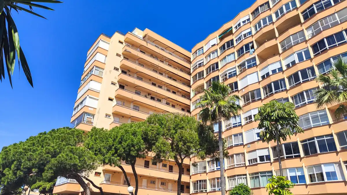 Vista exterior de Estudio en venta en Mijas con Terraza, Amueblado y Piscina comunitaria