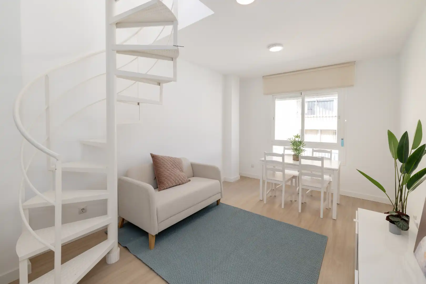 Wohnzimmer von Dachboden zum Verkauf in Málaga mit Klimaanlage, Heizung und Terrasse