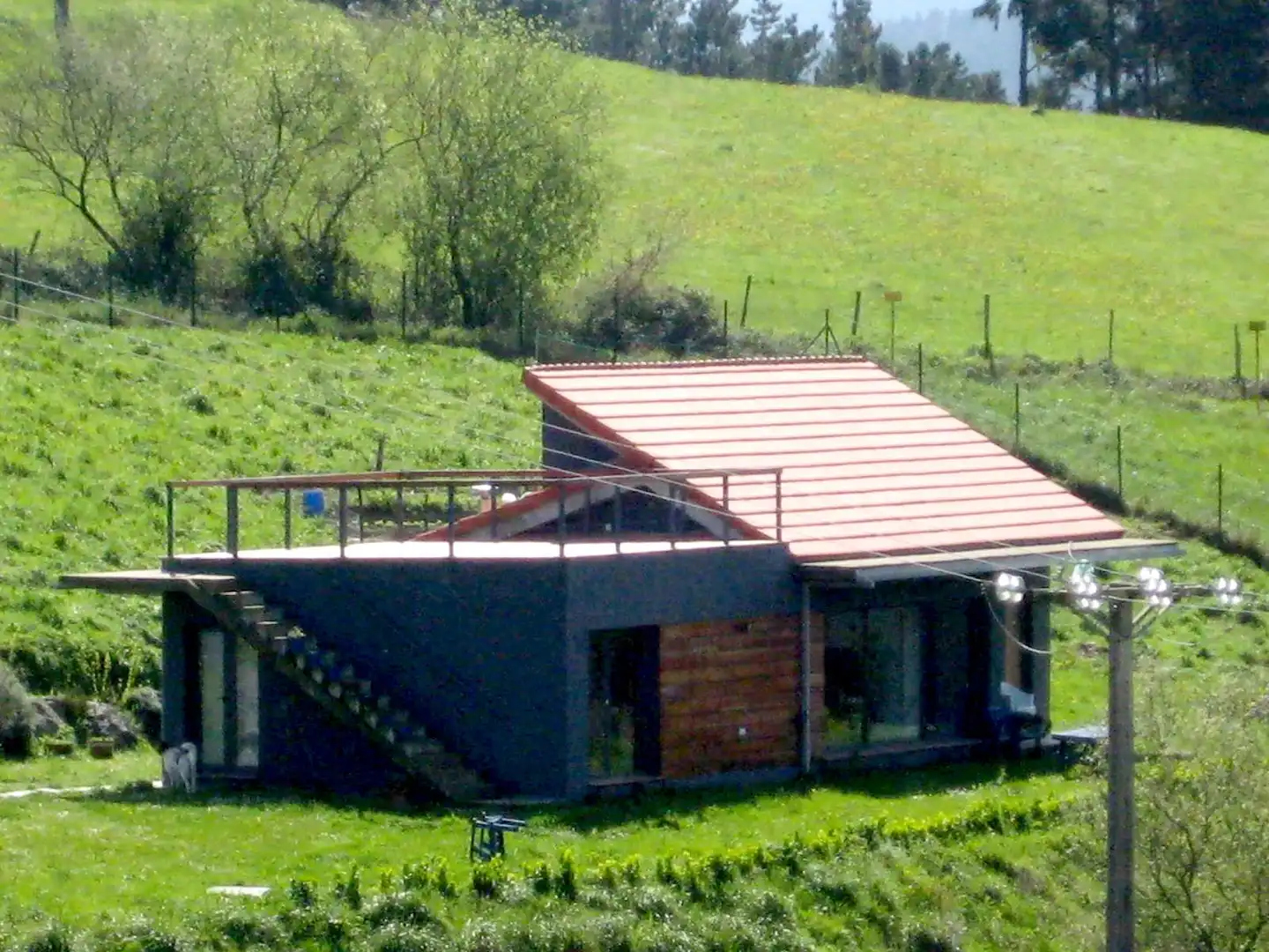 Vista exterior de Casa o chalet en venta en Arrieta con Calefacción, Jardín privado y Terraza