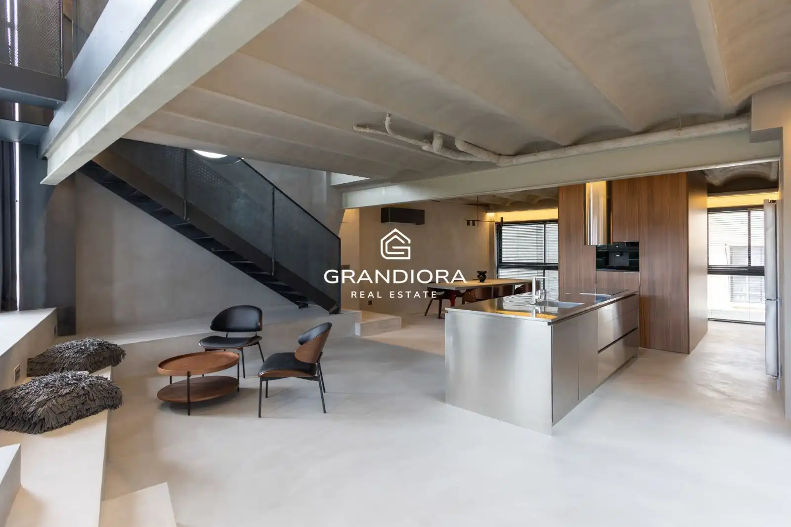 Kitchen of Flat for rent in Barcelona  with Air Conditioner, Terrace and Furnished