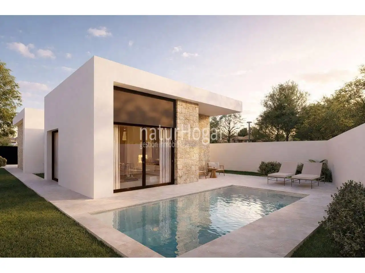 Garden of Houses for sale in La Pobla de Vallbona  with Air Conditioner, Private garden and Swimming Pool