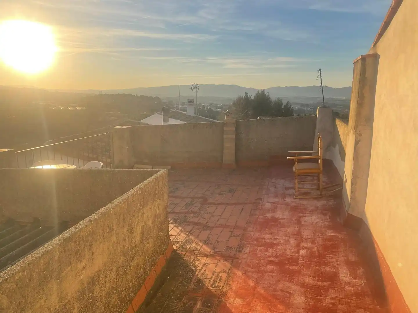 Terrasse von Wohnung zum Verkauf in Atzeneta d'Albaida mit Klimaanlage, Terrasse und Abstellraum