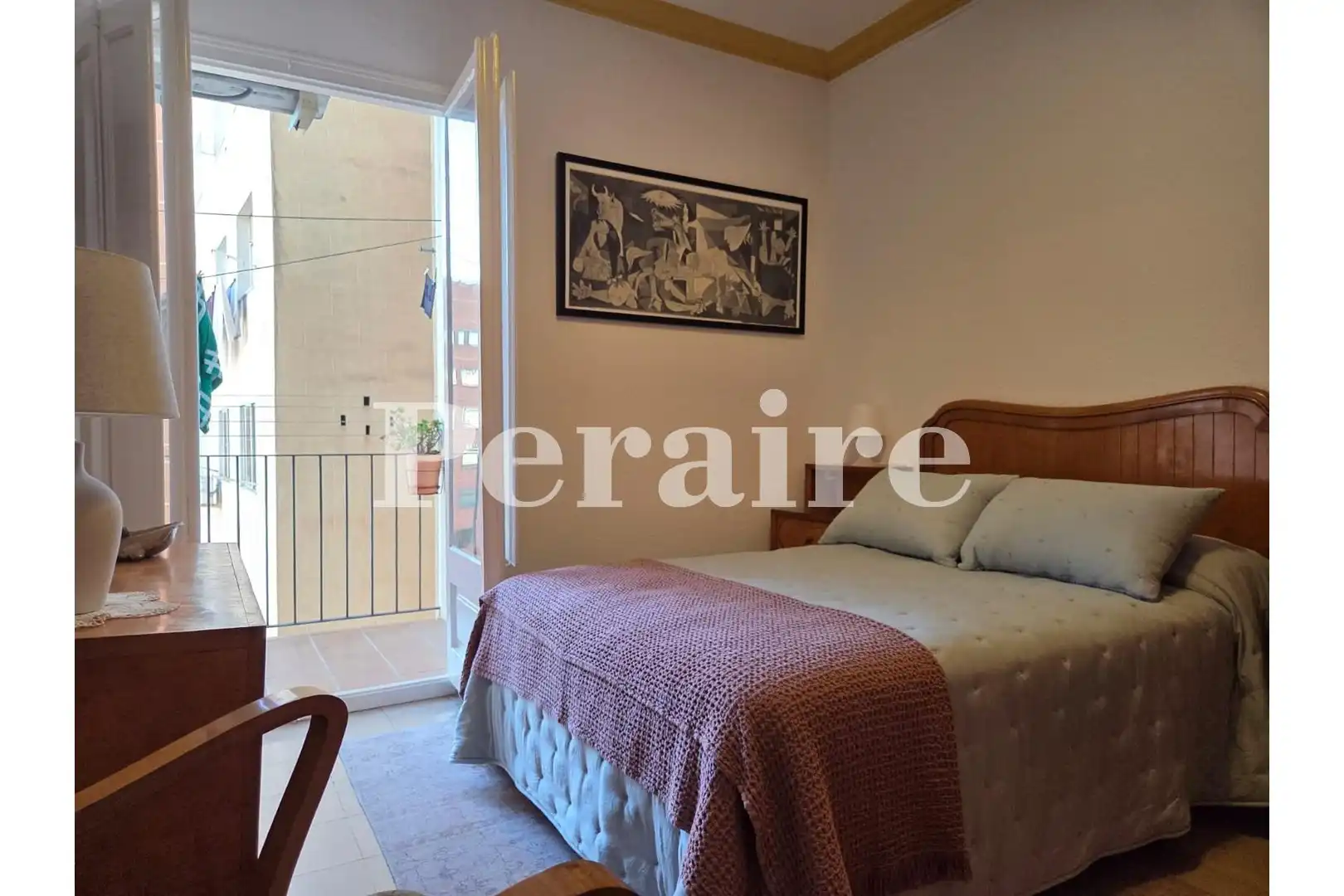 Bedroom of Flat for rent in  Barcelona Capital  with Parquet flooring, Furnished and Balcony
