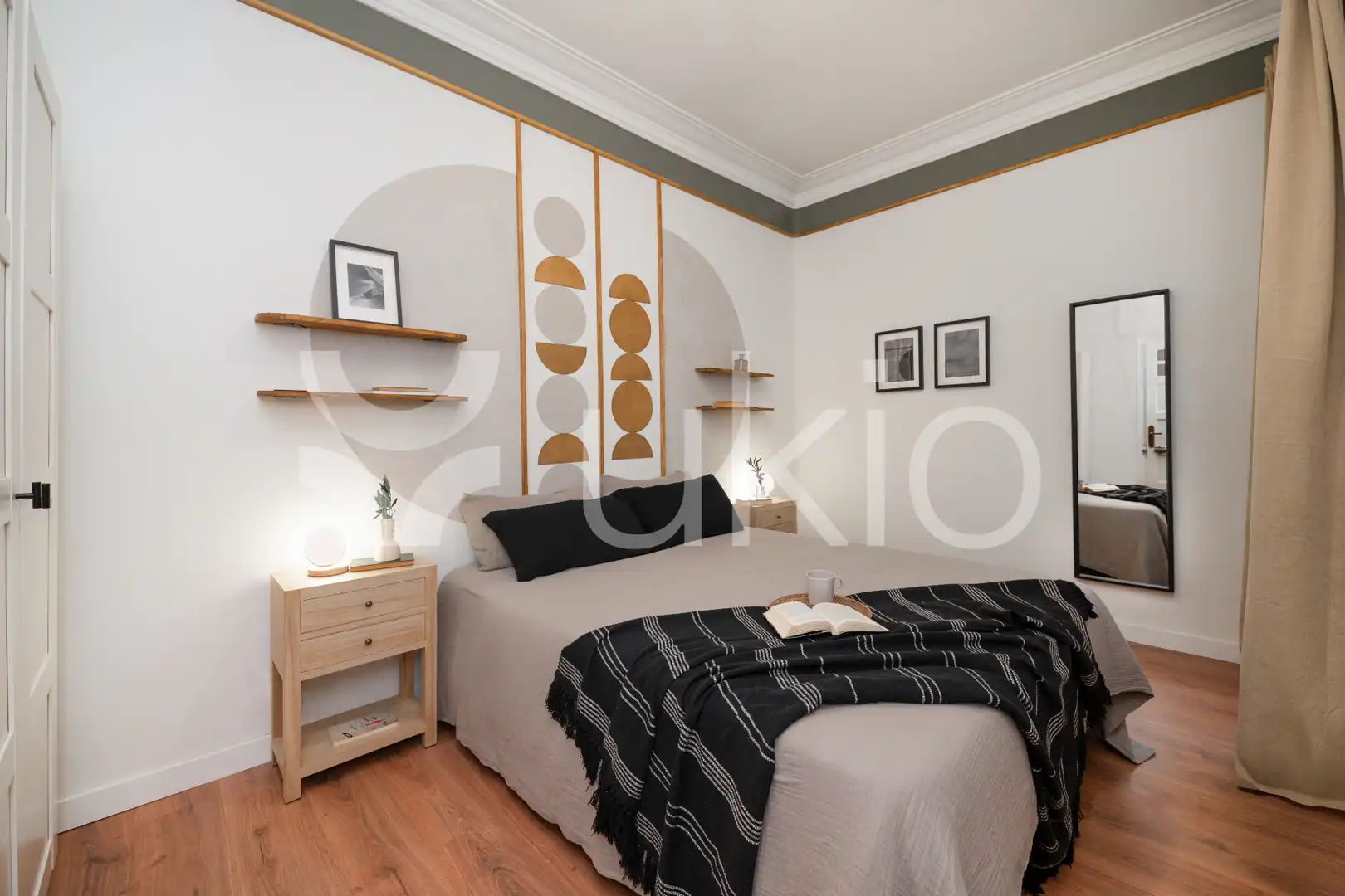 Habitación de Apartamento de alquiler en Madrid con Aire acondicionado, Calefacción y Amueblado