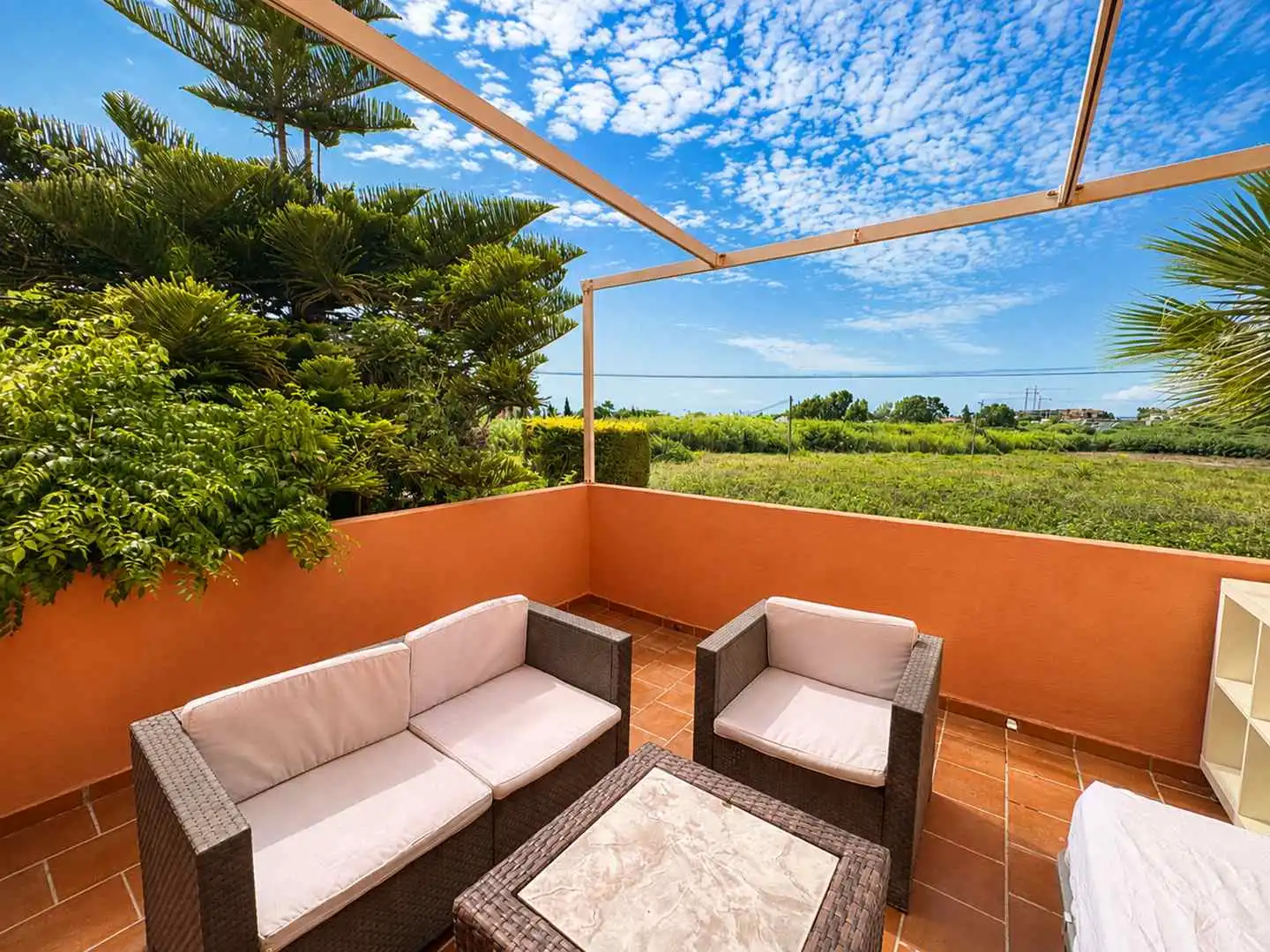 Terraza de Planta baja en venta en Manilva con Jardín privado, Terraza y Trastero