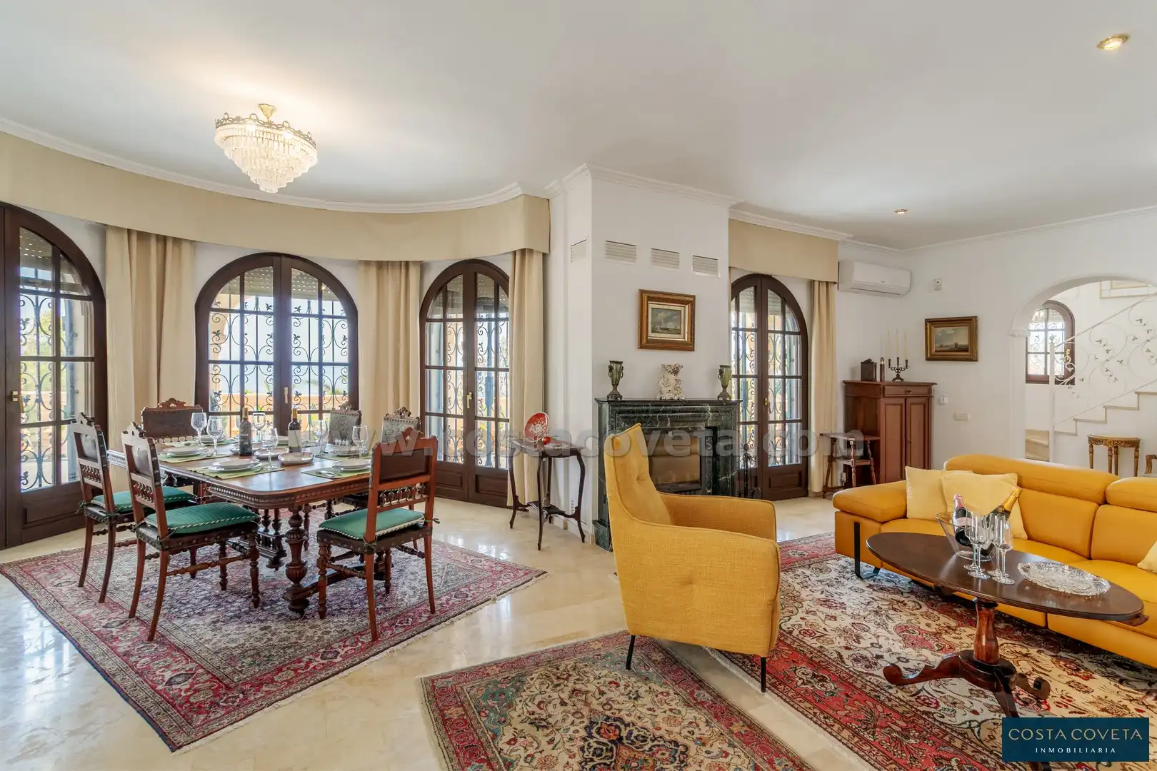 Dining room of Houses for sale in El Campello  with Air Conditioner, Private garden and Terrace