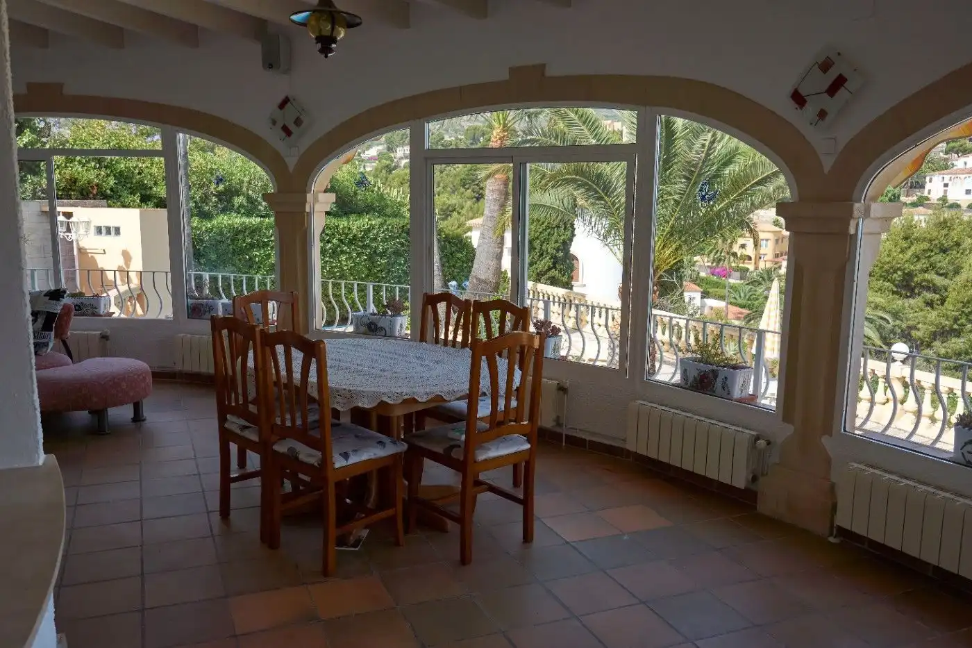 Comedor de Casa o chalet de alquiler en Dénia con Aire acondicionado, Jardín privado y Terraza