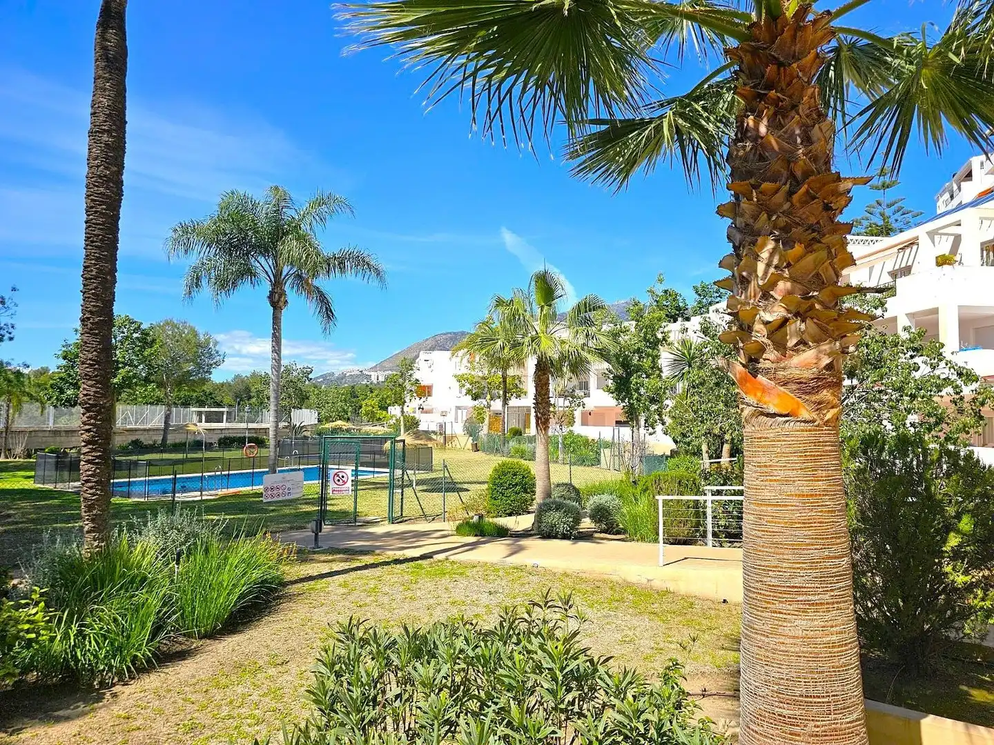 Exterior view of Flat for sale in Benalmádena  with Air Conditioner, Heating and Private garden