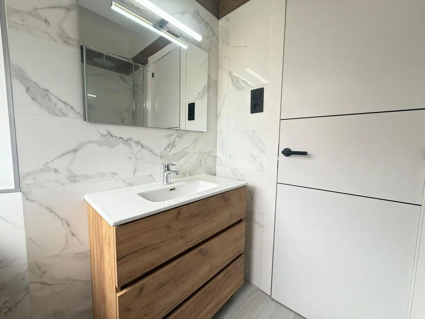 Badezimmer von Wohnung zum Verkauf in Manresa mit Heizung