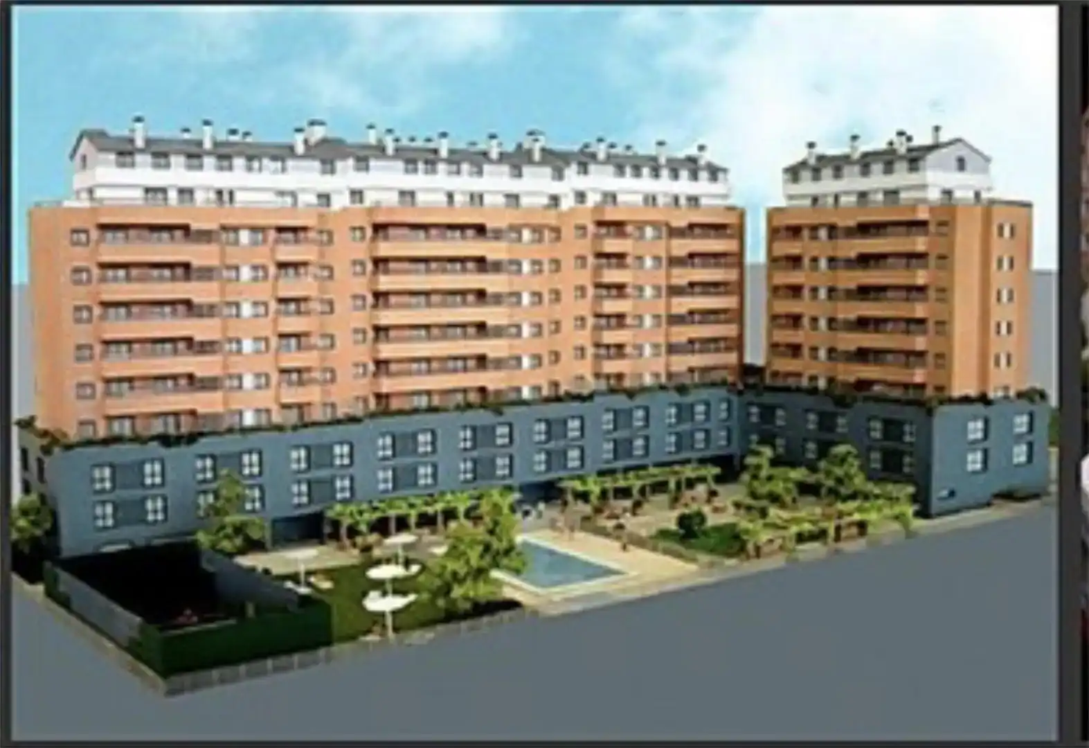 Vista exterior de Pis per a compartir en Alcorcón amb Parquet, Piscina i Moblat