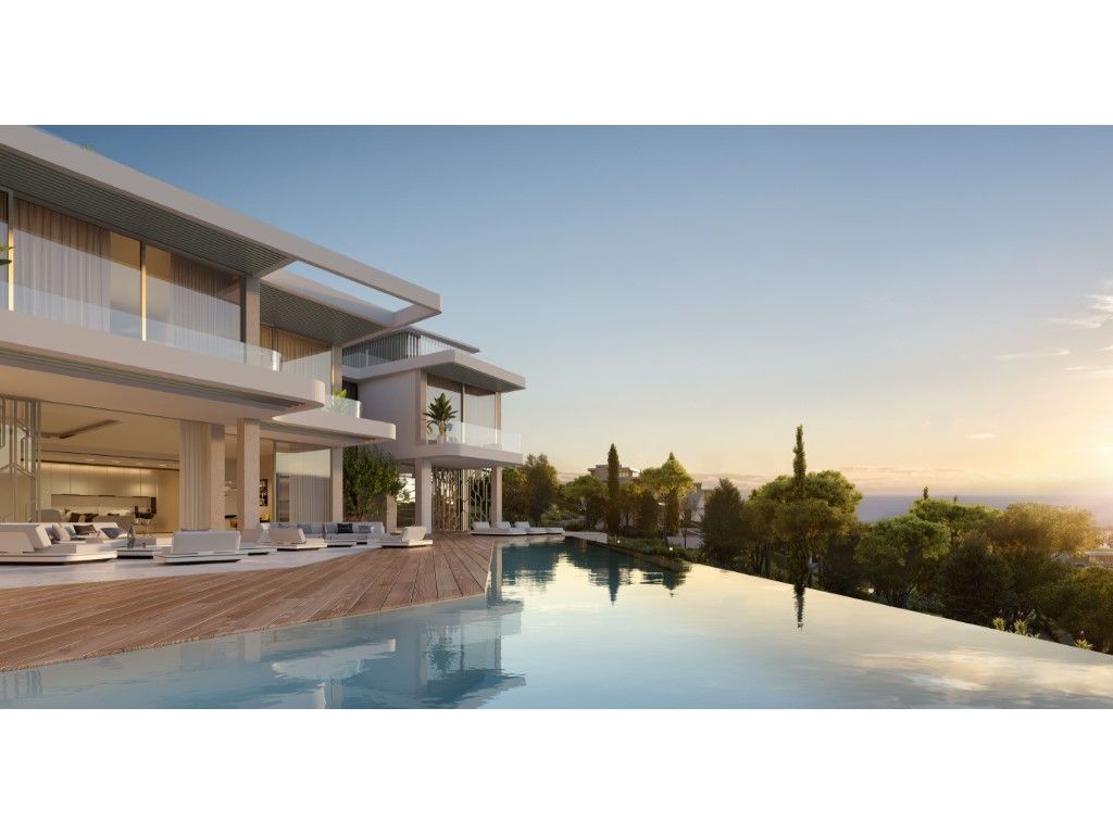 Vista exterior de Casa o xalet en venda en Estepona amb Aire condicionat, Jardí privat i Terrassa