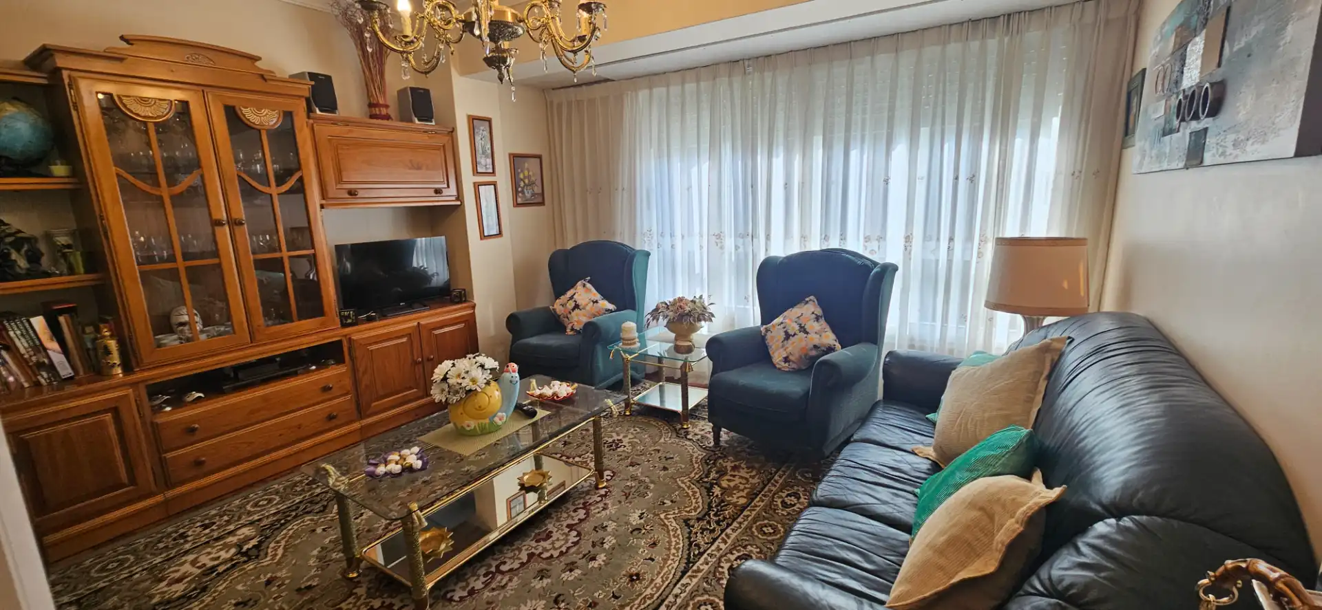 Living room of Flat for rent in Ferrol  with Furnished