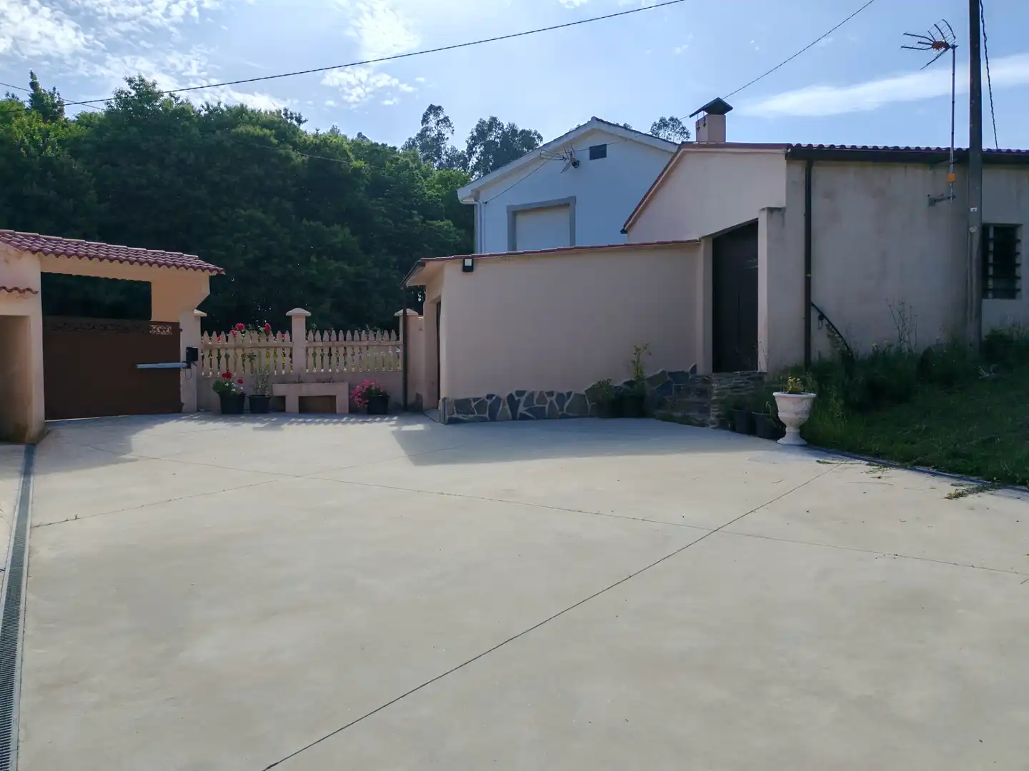 Vista exterior de Casa o chalet en venta en O Pino  con Calefacción, Jardín privado y Trastero