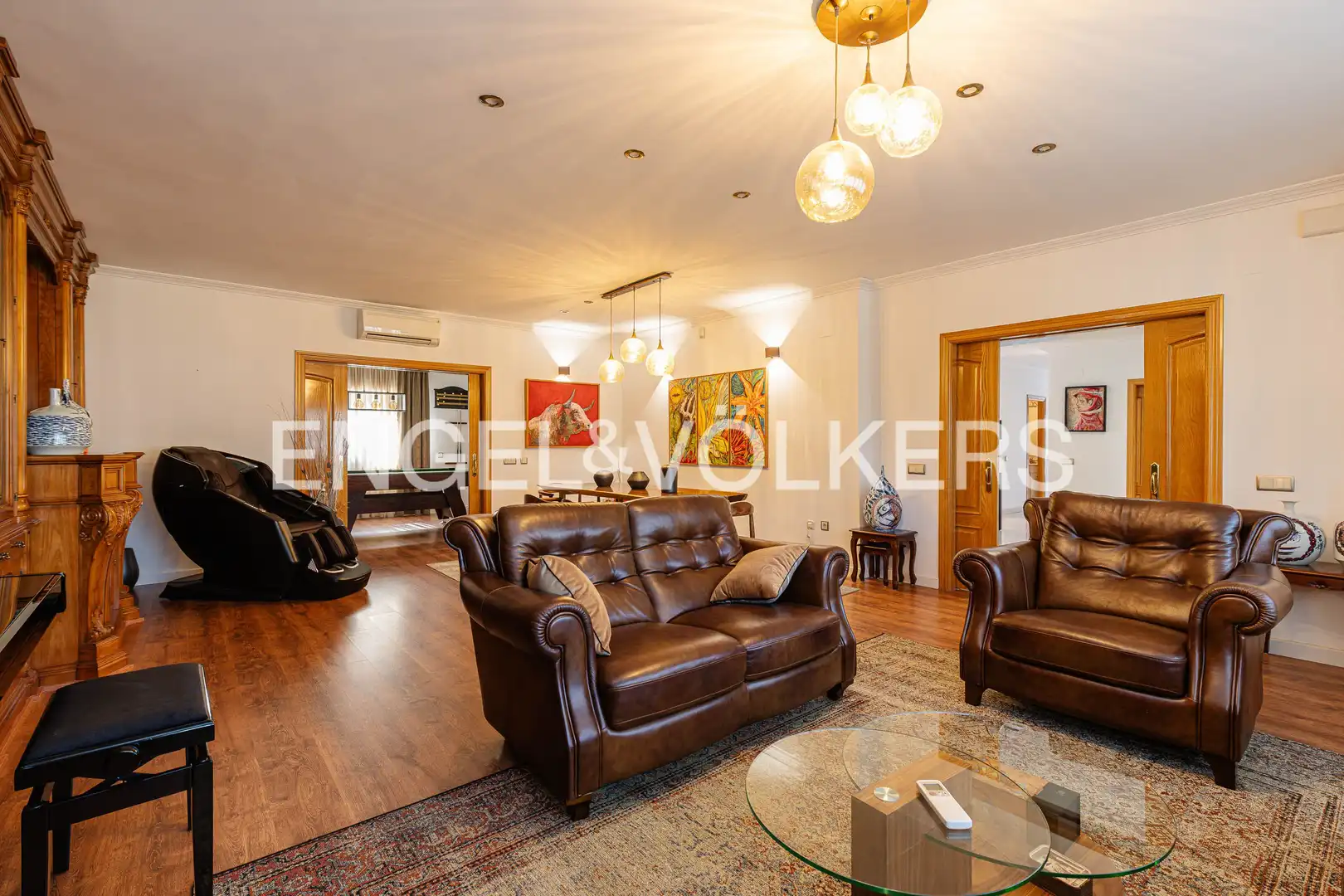 Living room of Houses for sale in Villaviciosa de Odón  with Air Conditioner, Heating and Private garden