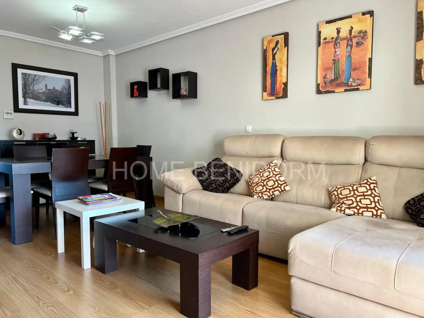 Sala de estar de Piso en venta en La Nucia con Terraza, Trastero y Piscina comunitaria