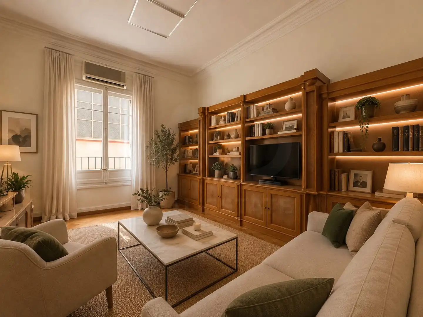 Living room of Flat for sale in Madrid  with Air Conditioner and Heating