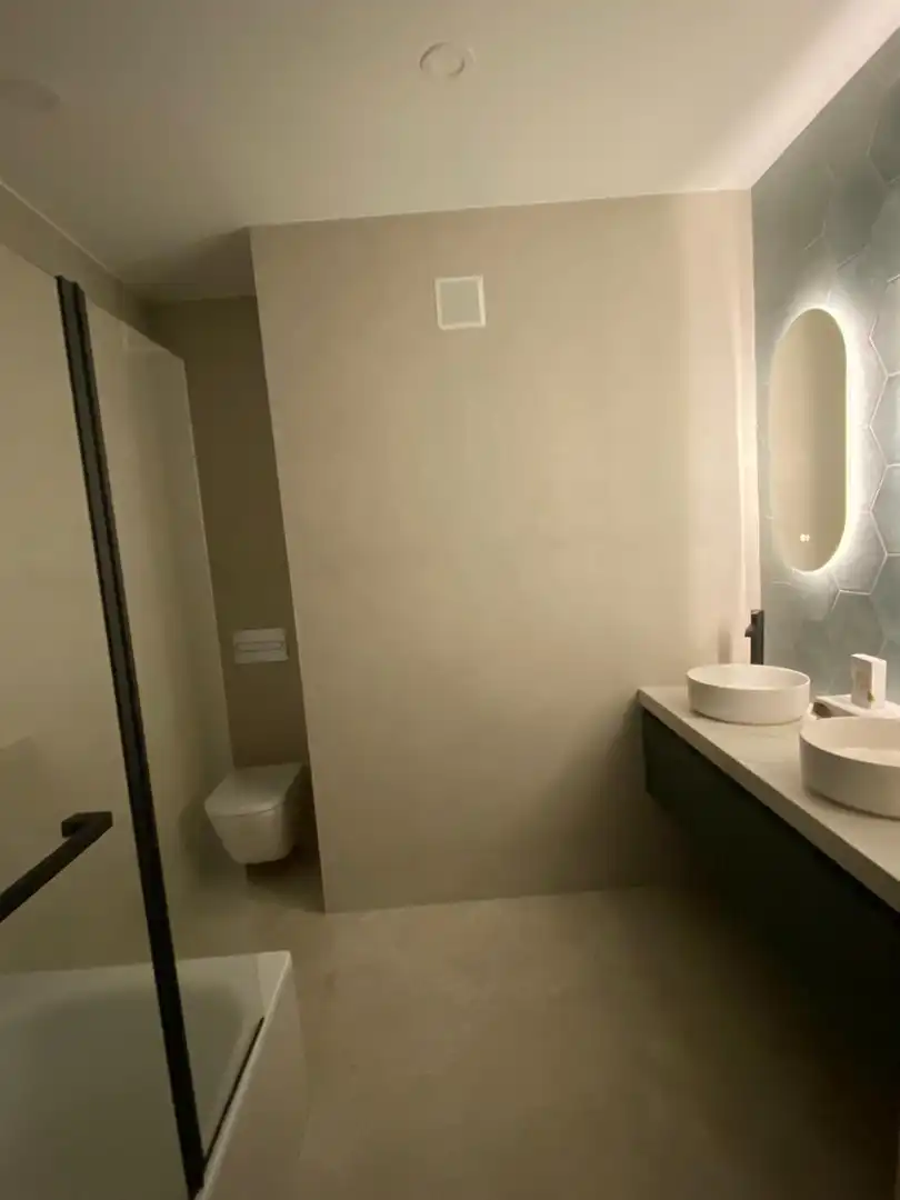 Bathroom of Flat for rent in Getxo   with Heating, Terrace and Furnished