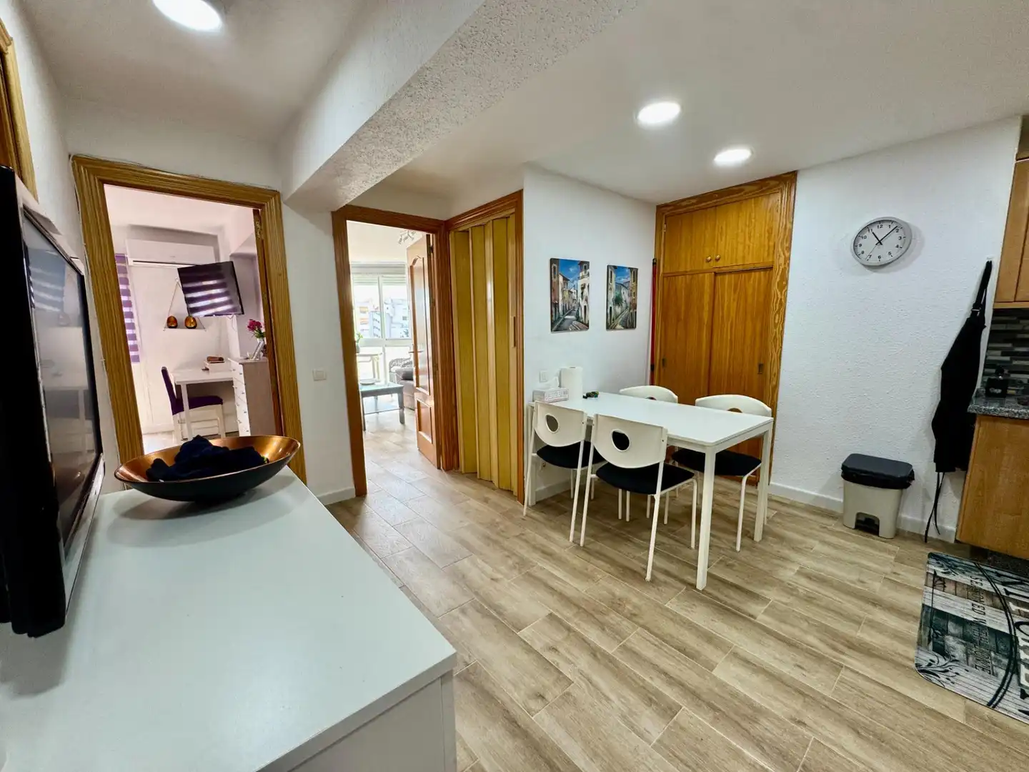 Esszimmer von Wohnungen zur Miete in Benalmádena mit Privatgarten, Möbliert und Gemeinschaftspool