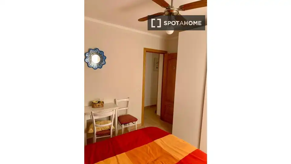 Bedroom of Flat for share in Madrid  with Air Conditioner, Heating and Terrace